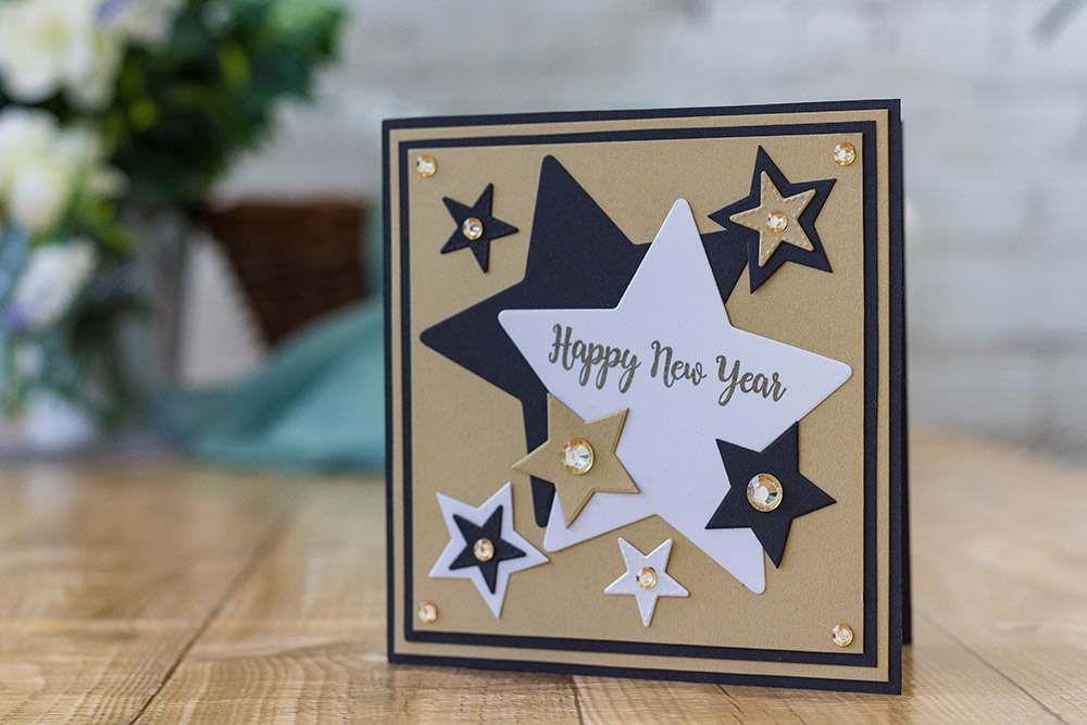 Gemini Expressions Metal Die - Happy New Year