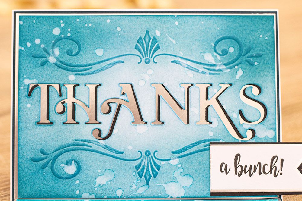 Gemini Cut and Emboss Folder - Classic Thanks