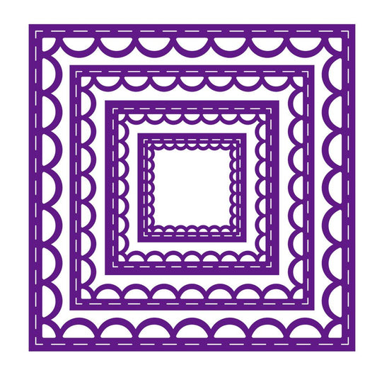 Gemini - Metal Die - Elements - Inverted Stitched Lace Square