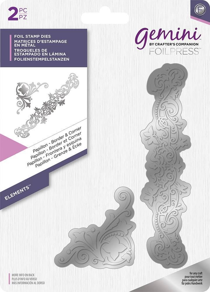 Gemini - Foil Stamp Die - Elements - Papillon - Border & Corner