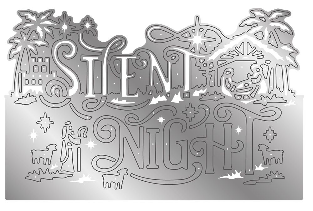 Gemini - Metal Die - Edge'able - Silent Night