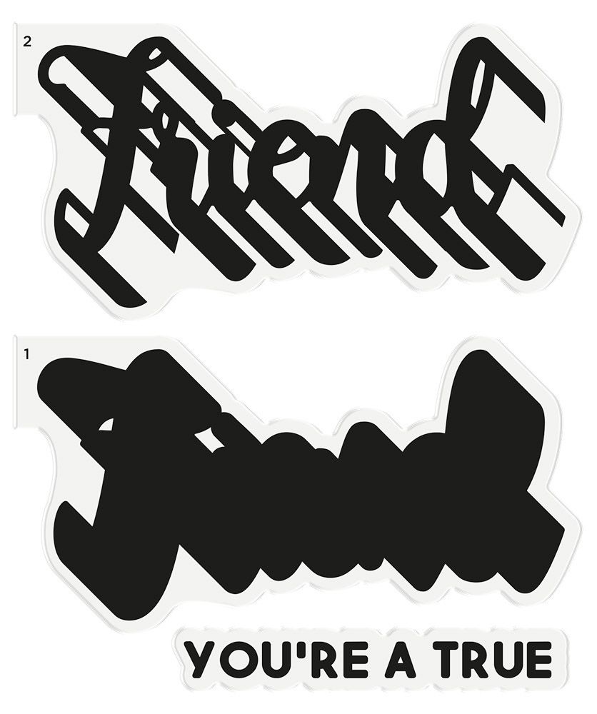 Gemini - Stamp & Die - Youre a true Friend