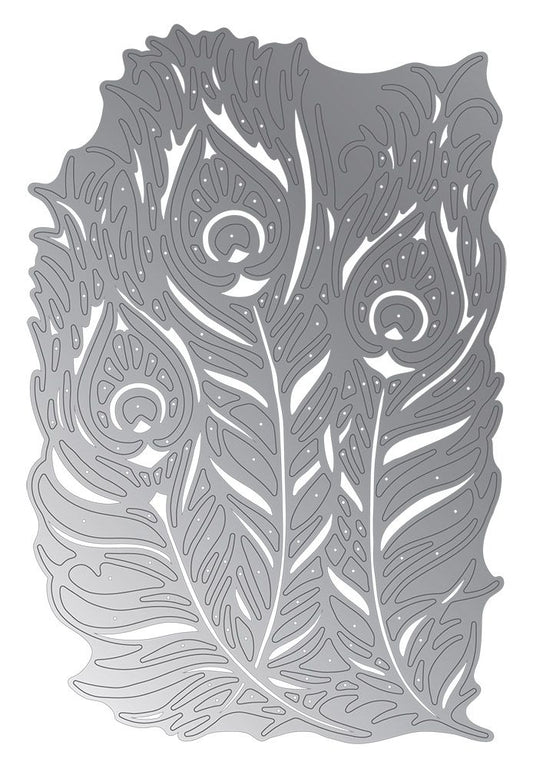 CC - Gemini - Metal Die - Elements - Peacock Feathers