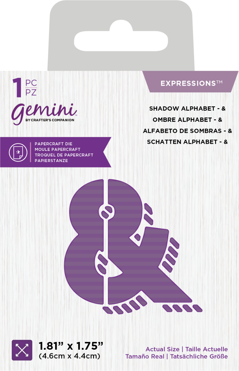 Gemini Expressions Die - Shadow Alphabet &