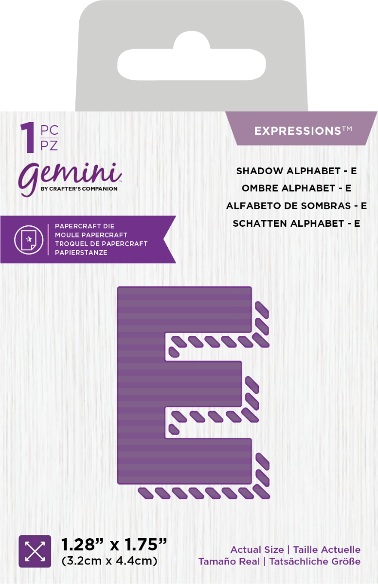 Gemini Expressions Die - Shadow Alphabet &
