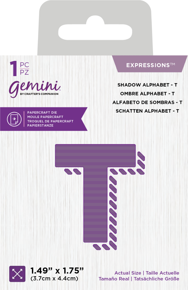 Gemini Expressions Die - Shadow Alphabet &