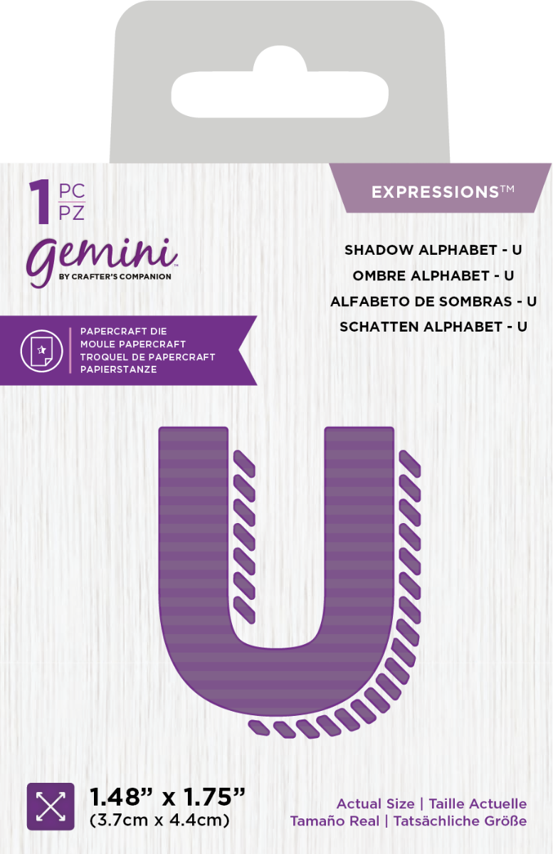 Gemini Expressions Die - Shadow Alphabet &