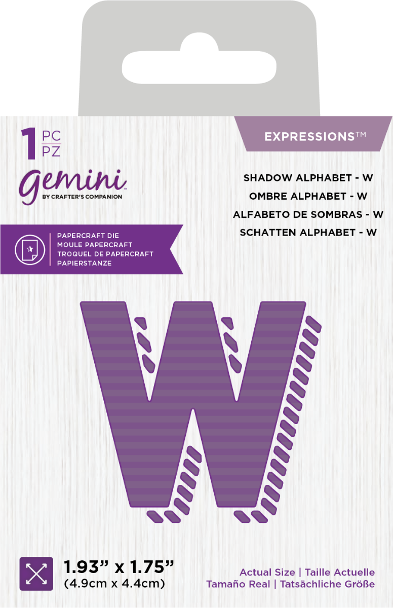 Gemini Expressions Die - Shadow Alphabet &