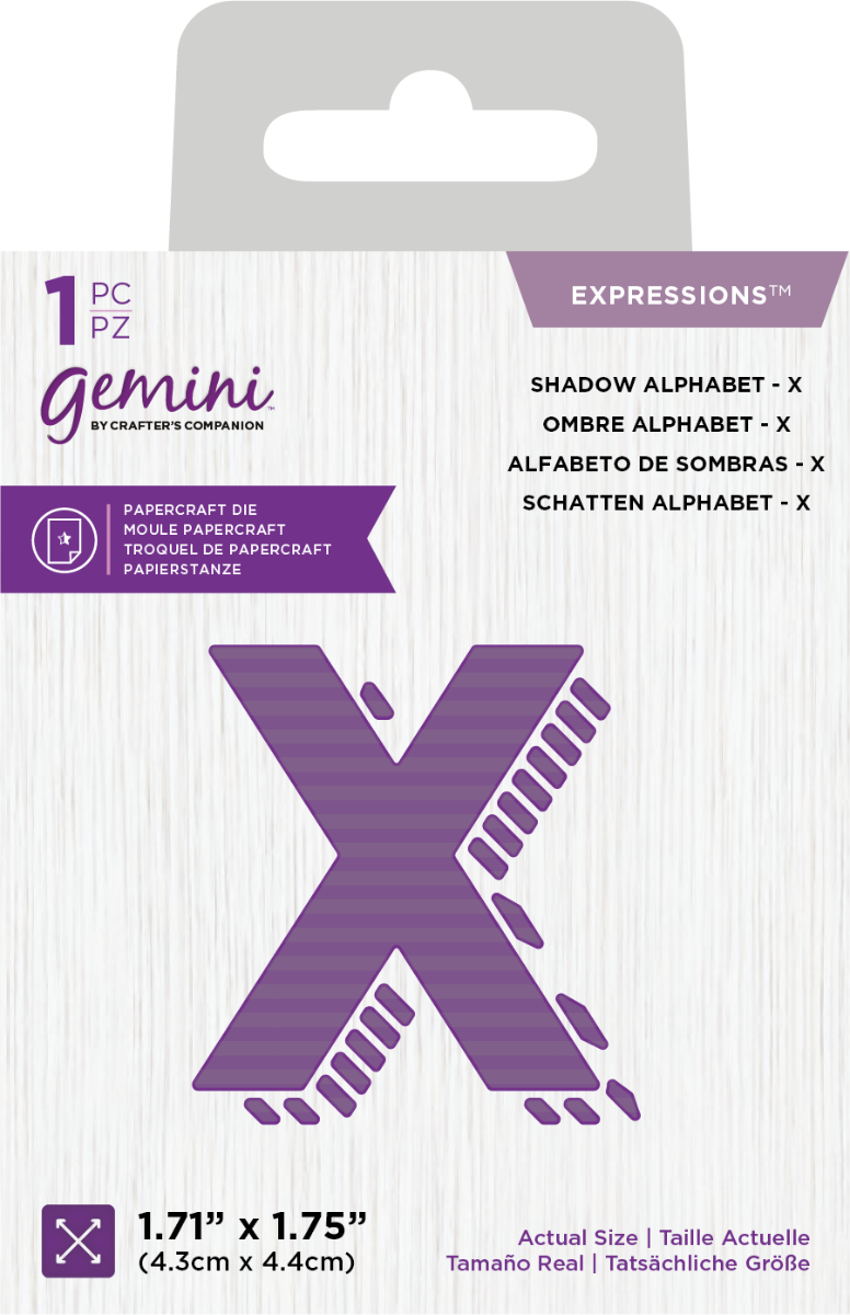 Gemini Expressions Die - Shadow Alphabet &