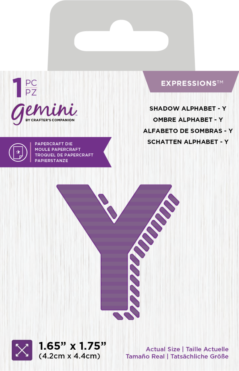 Gemini Expressions Die - Shadow Alphabet &