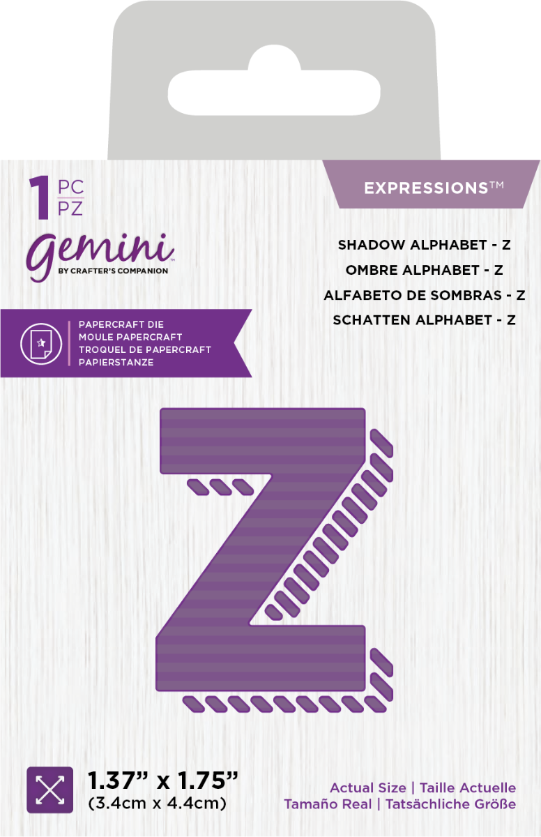 Gemini Expressions Die - Shadow Alphabet &