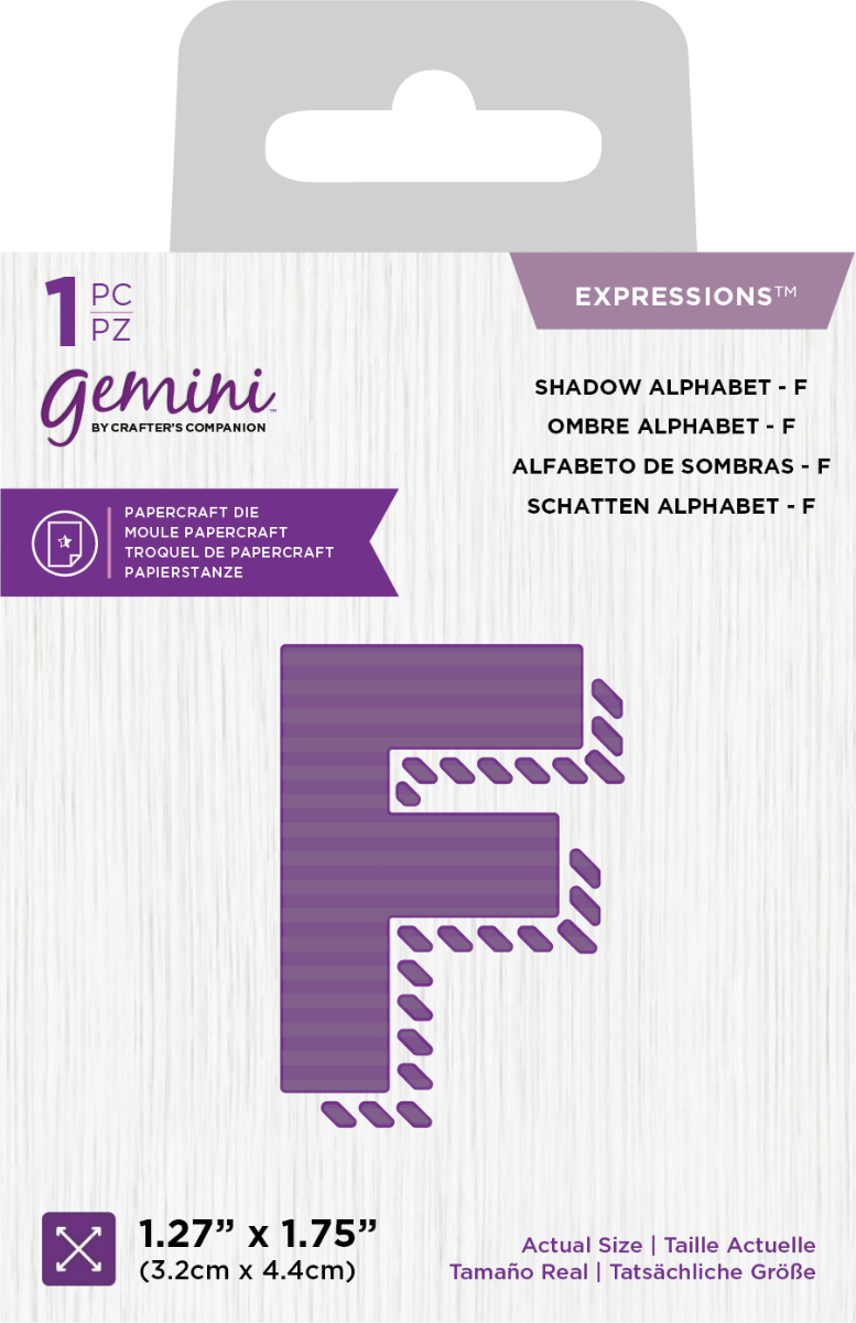 Gemini Expressions Die - Shadow Alphabet &