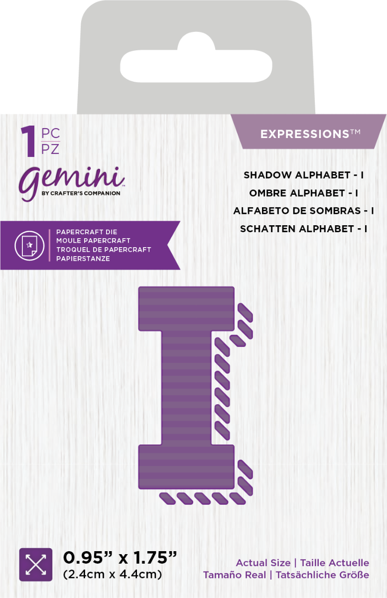 Gemini Expressions Die - Shadow Alphabet &