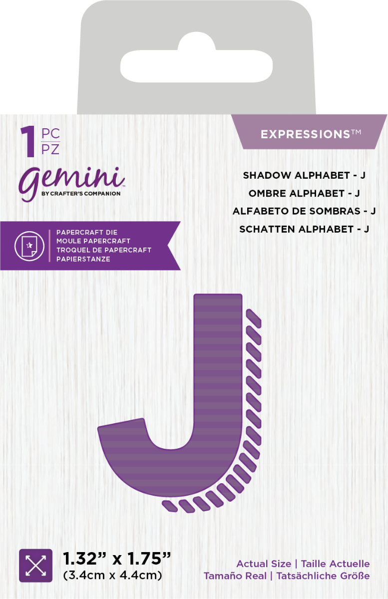 Gemini Expressions Die - Shadow Alphabet &