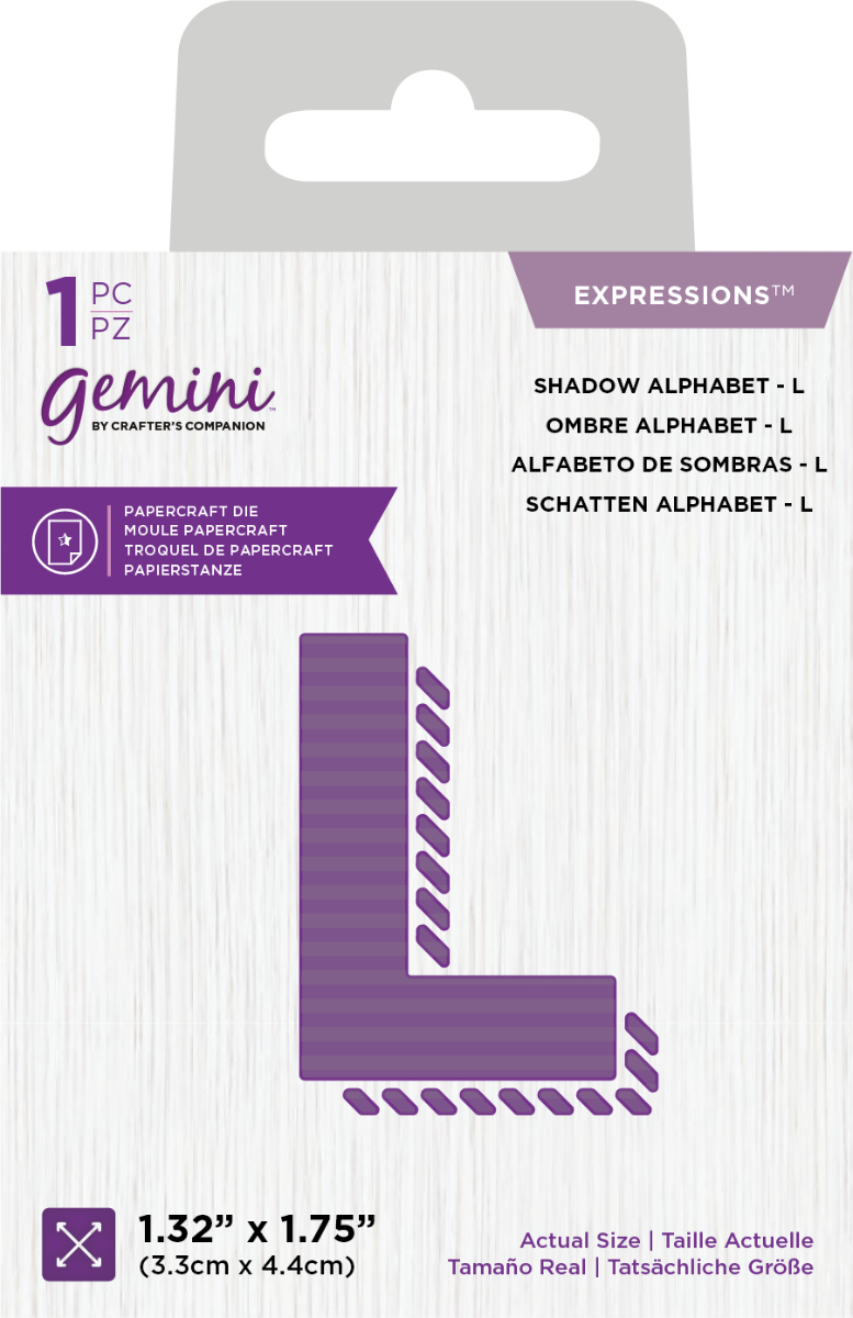 Gemini Expressions Die - Shadow Alphabet &