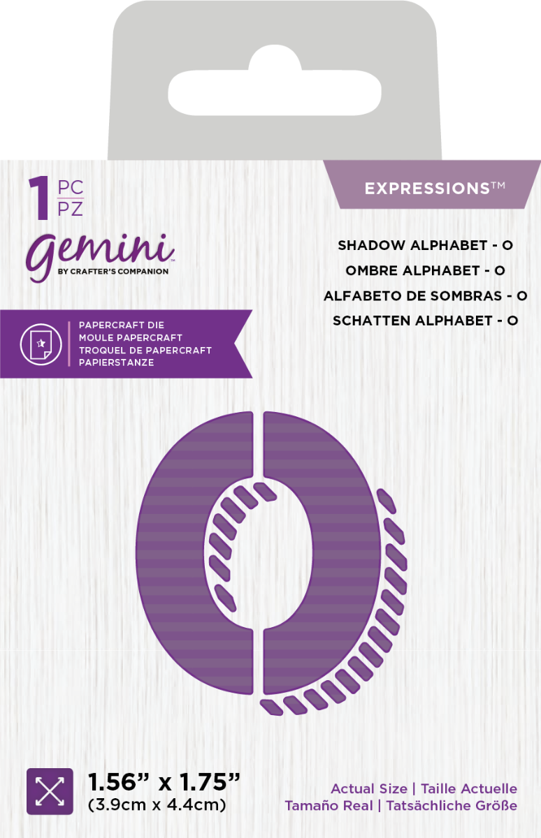 Gemini Expressions Die - Shadow Alphabet &