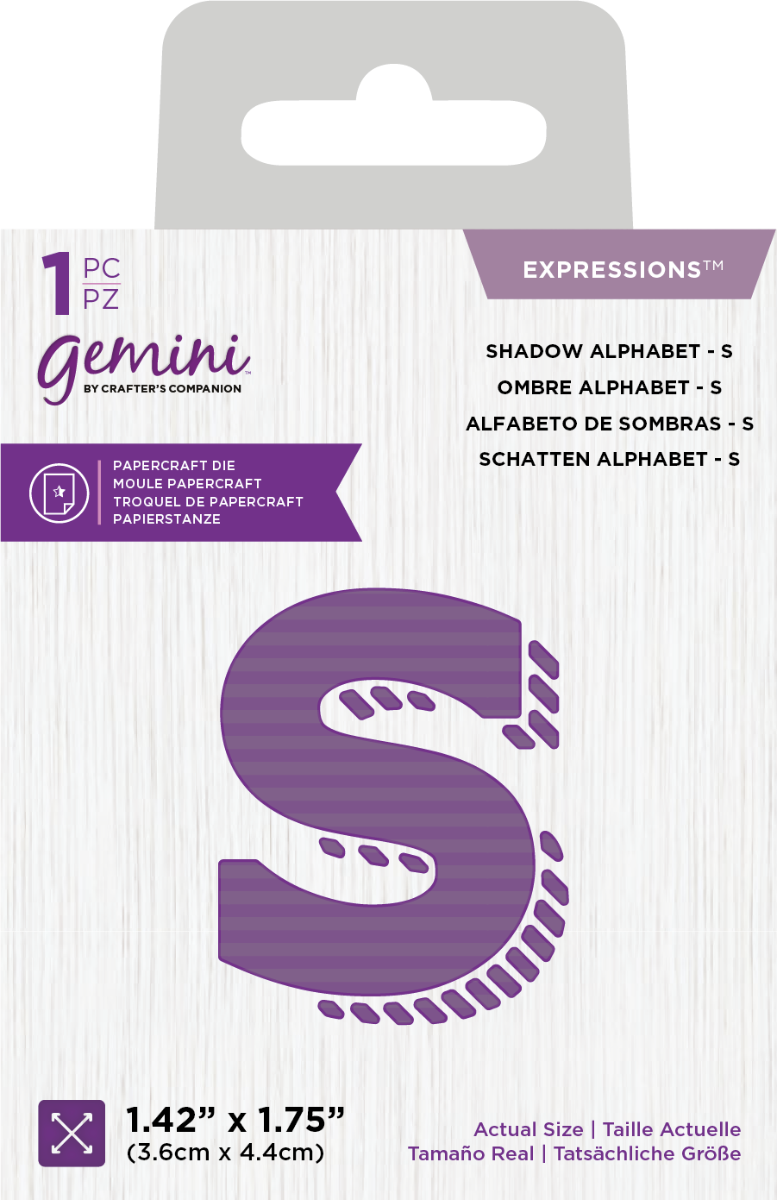 Gemini Expressions Die - Shadow Alphabet &