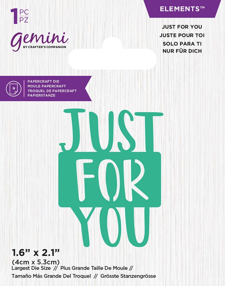 CC - Gemini Mini Die Set - Just for You - 4pc set