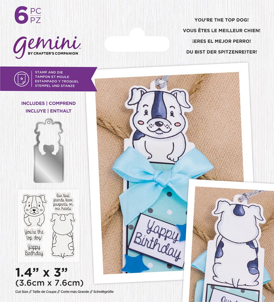 Gemini - Stamp & Die - Youre the Top Dog!