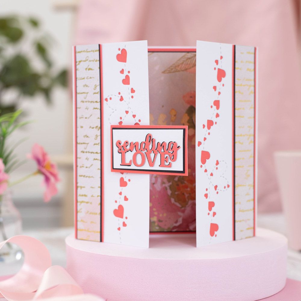Gemini Confetti Border Elements Die - Happy Hearts