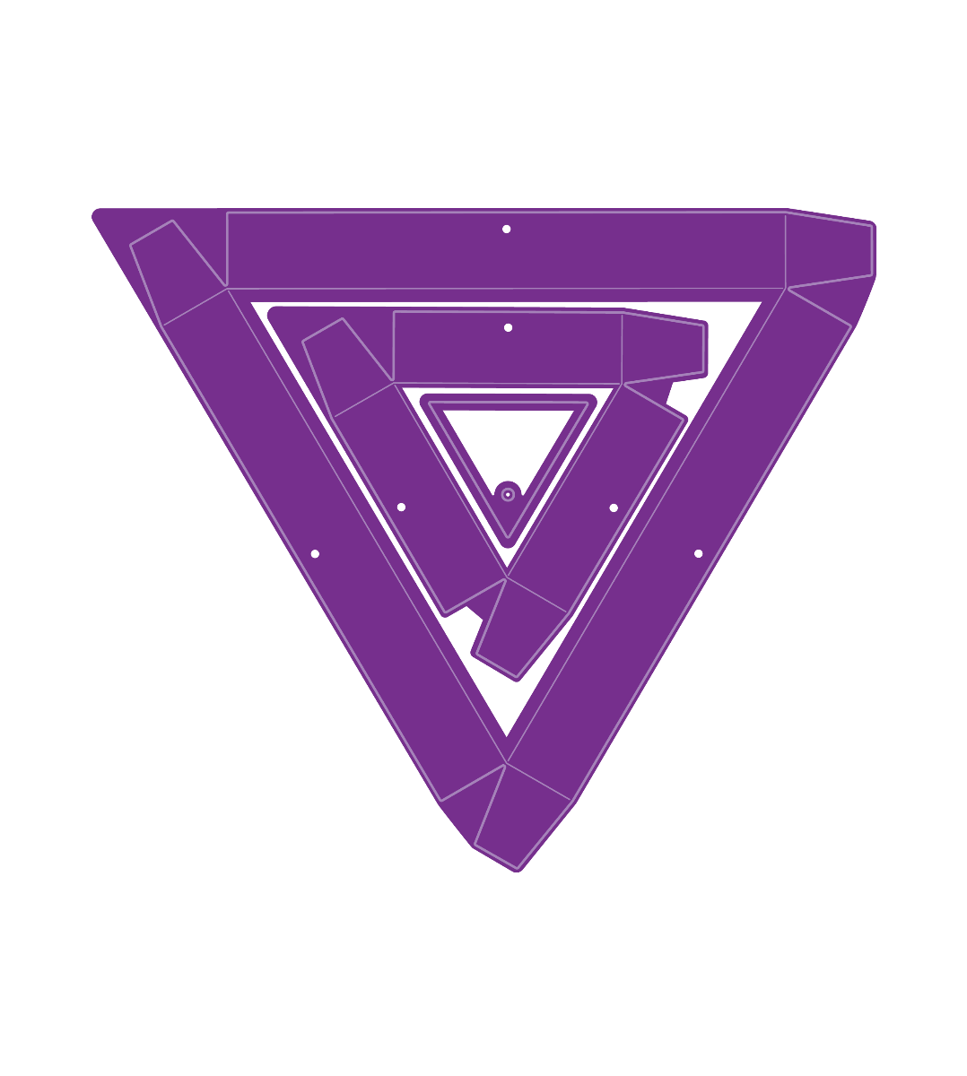 Gemini Dimensional Double-Sided Die - Triangle Box