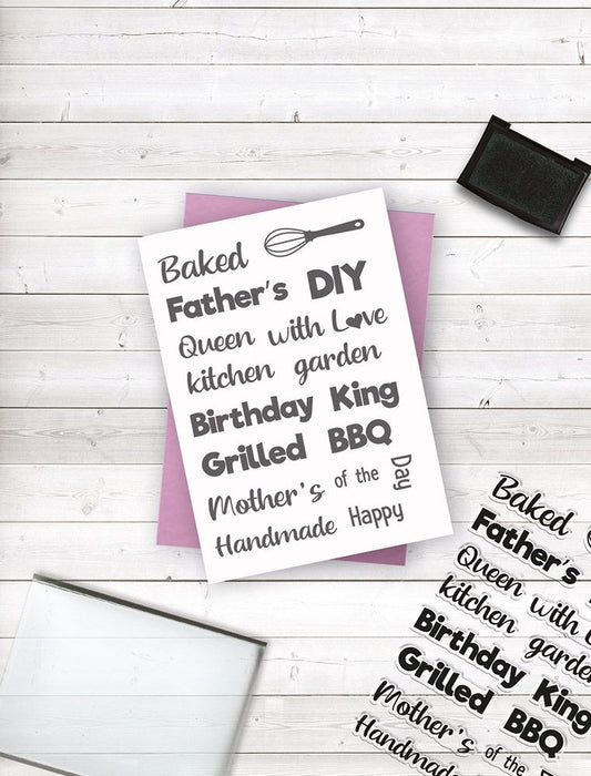 Crafter's Companion Clear Acrylic Stamps - Fancy Apron Accessories