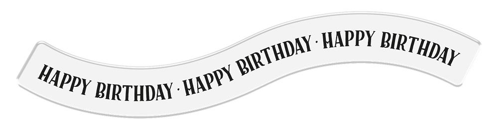 Gemini 6x6 Embossing Folder with Stamp & Die - Happy Birthday