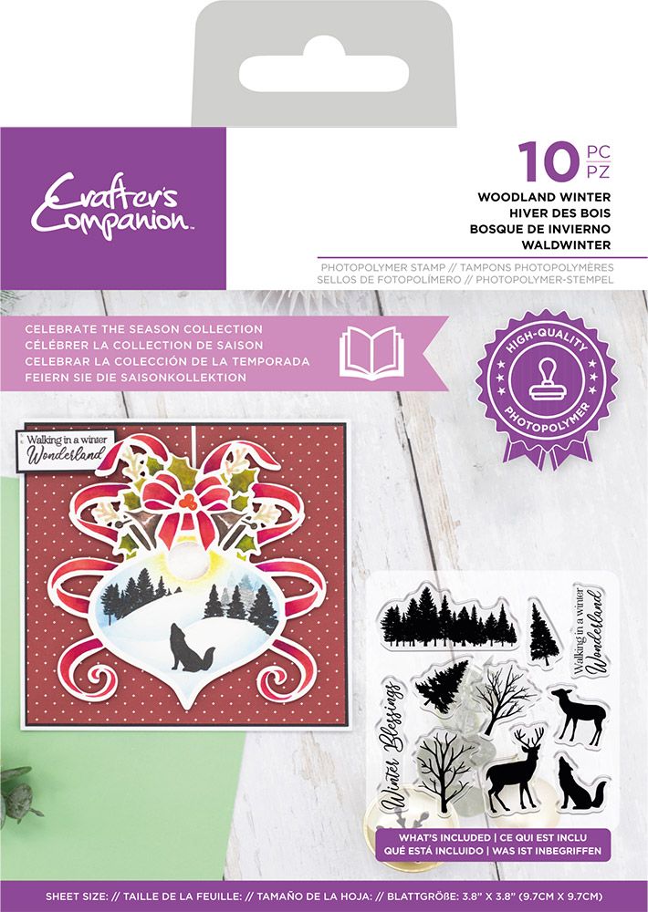 Crafters Companion Celebrate the Season Photopolymer Stamp - Woodland Winter