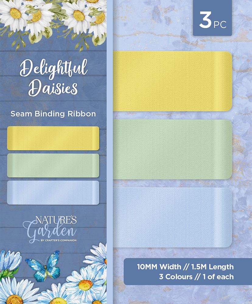 Natures Garden Delightful Daisies - Seam Binding Ribbon