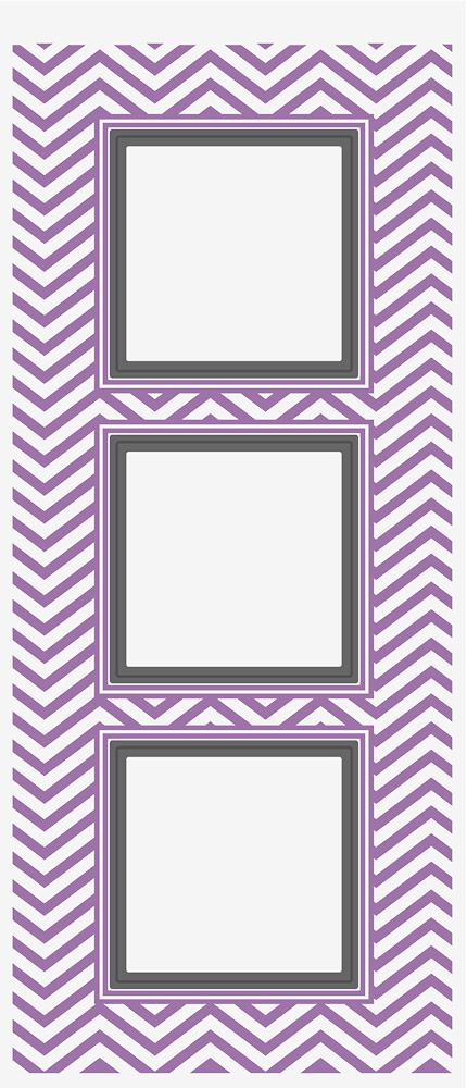 Gemini - 4" x 8.5" Embossing Folder - Square Chevrons