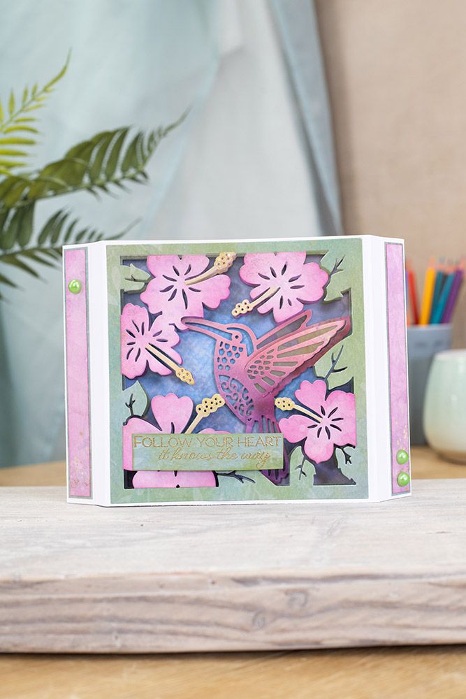 Natures Garden Hummingbird - 8"x8" Vellum