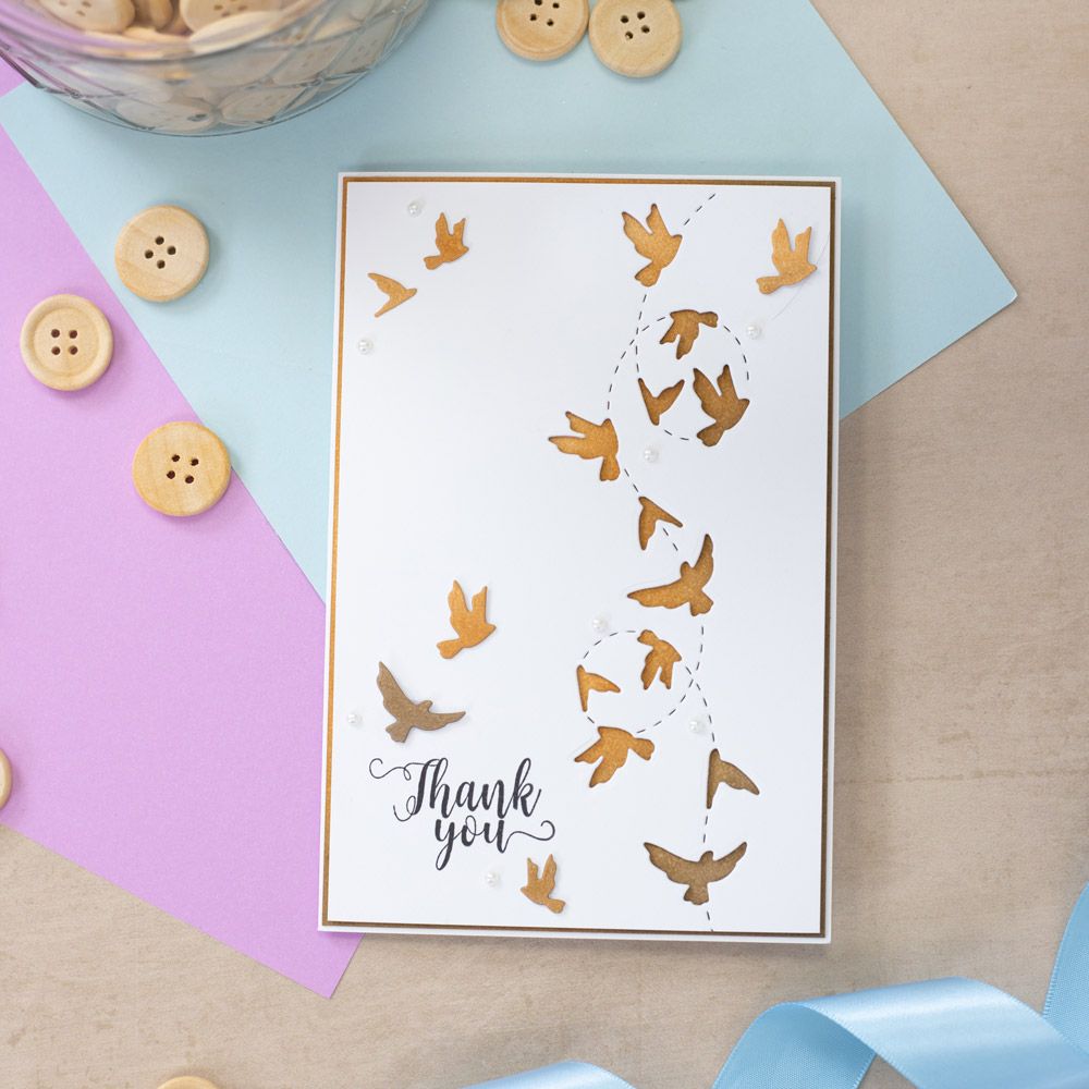 Gemini Confetti Border Elements Die - In Flight