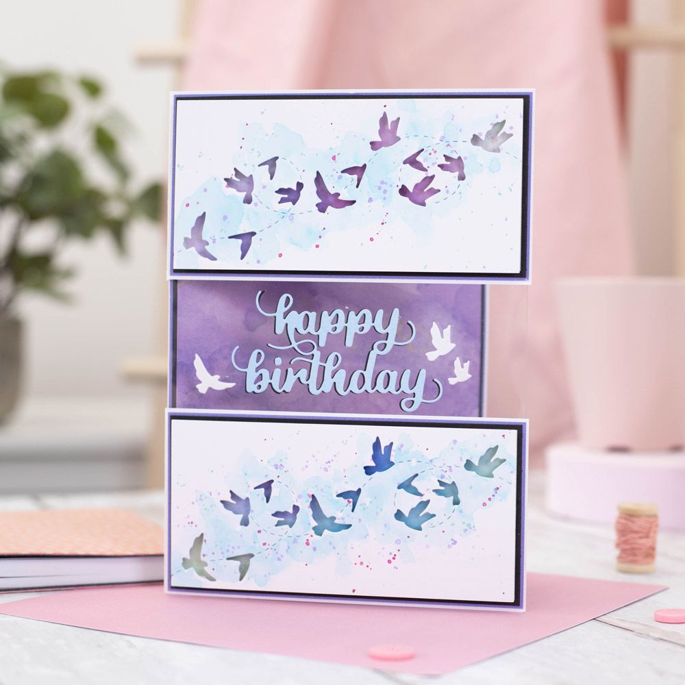 Gemini Confetti Border Elements Die - In Flight