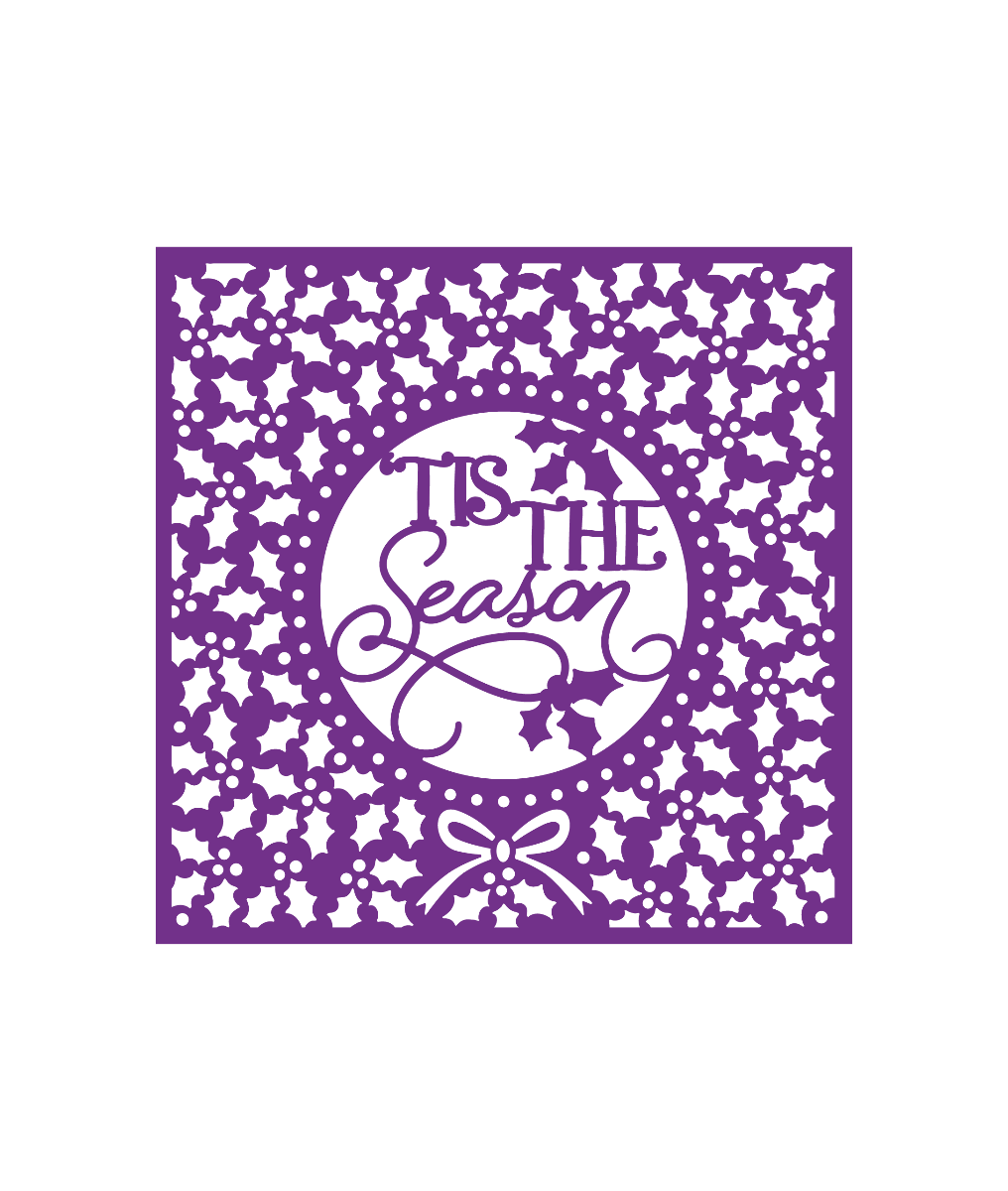 Gemini Create-A-Card Interchangeable Holly Frame Die