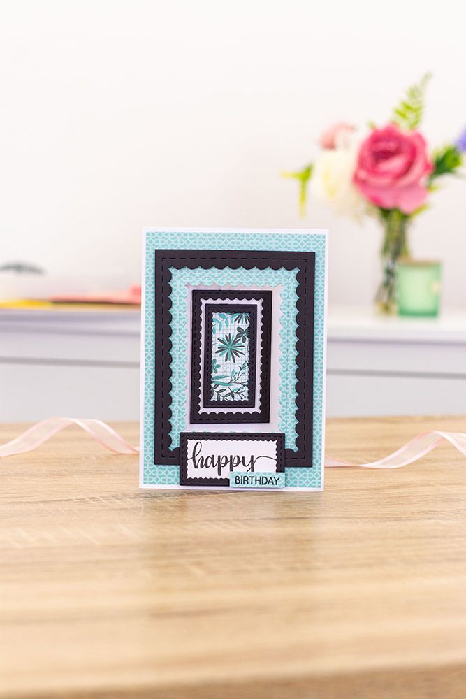 Gemini - Metal Die - Elements - Inverted Stitched Scallop Rectangle