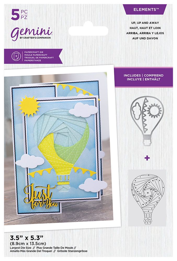 Gemini - Elements - Iris Folding - Up,Up and Away