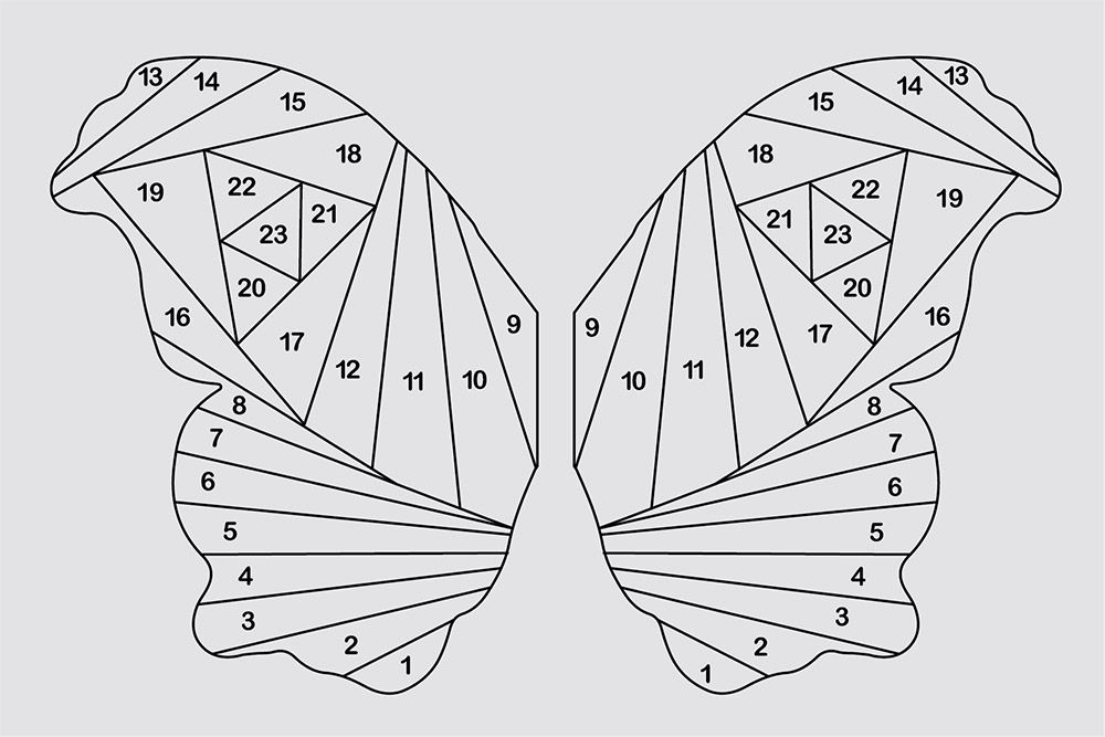 Gemini - Elements - Iris Folding - Butterfly