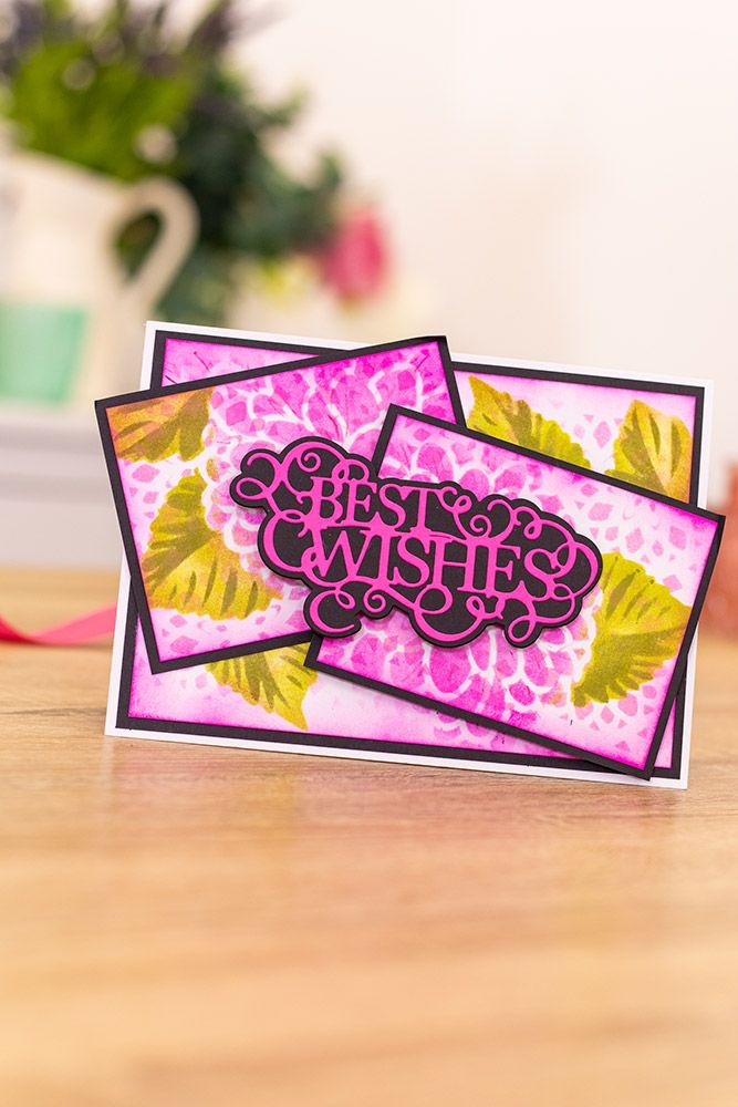 Crafters Companion Kaleidoscope Layering Stencils - Dahlia Delight
