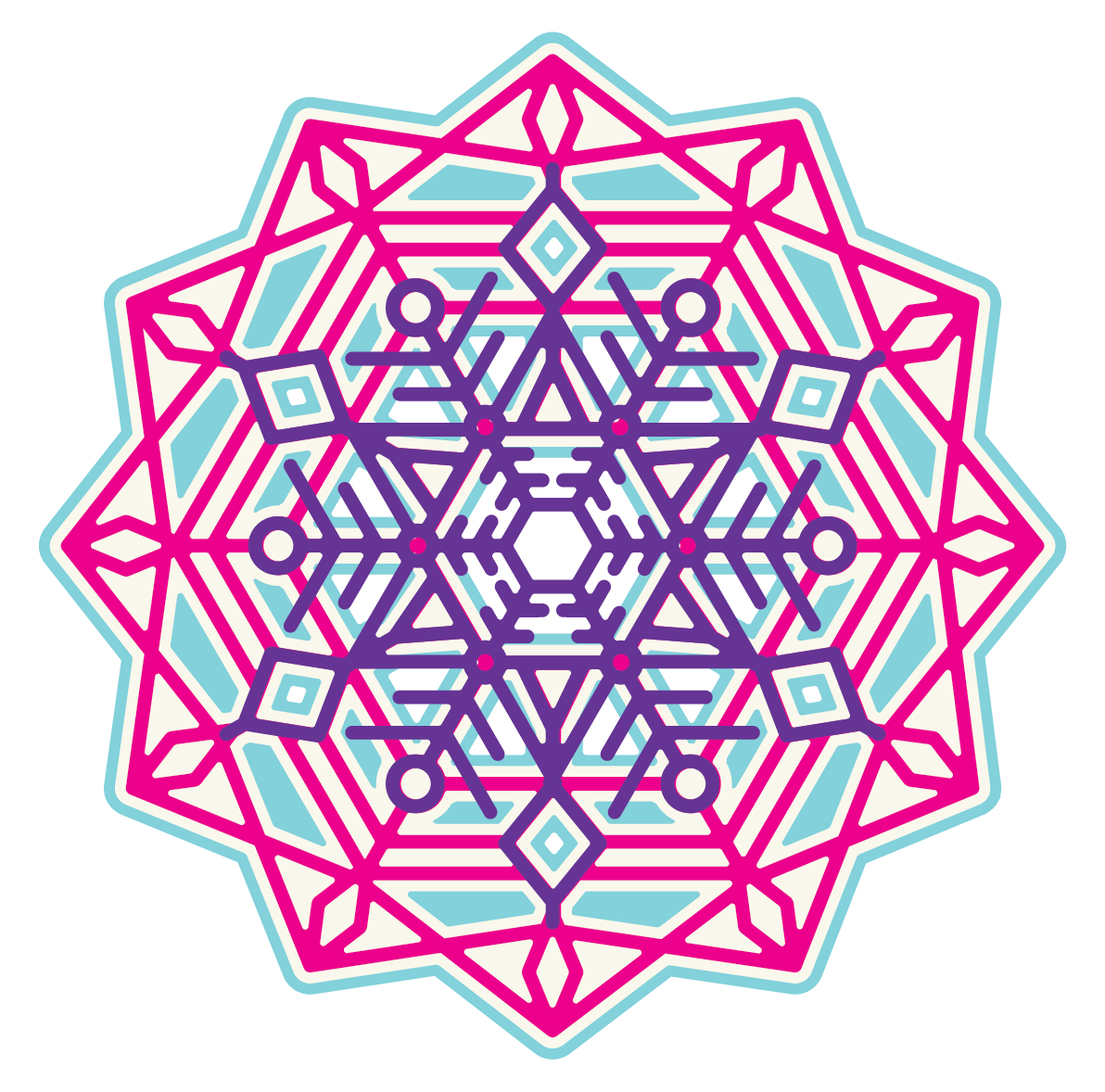 Gemini Double-Sided Layerable Topper and Image Die - Snowflake Mandala