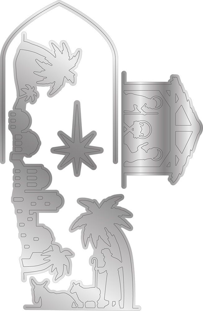 Gemini - Stamp & Die - Scenes of Light collection - Nativity of Light