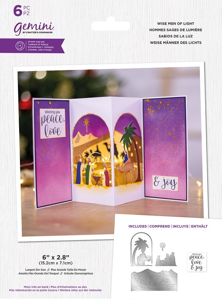 Gemini - Stamp & Die - Scenes of Light collection - Wise Men of Light