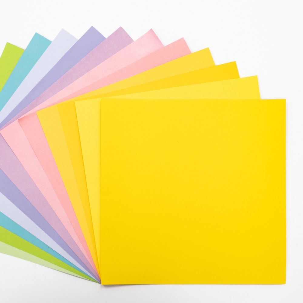 Crafters Companion - 12 x 12 Textured Cardstock - Pastels