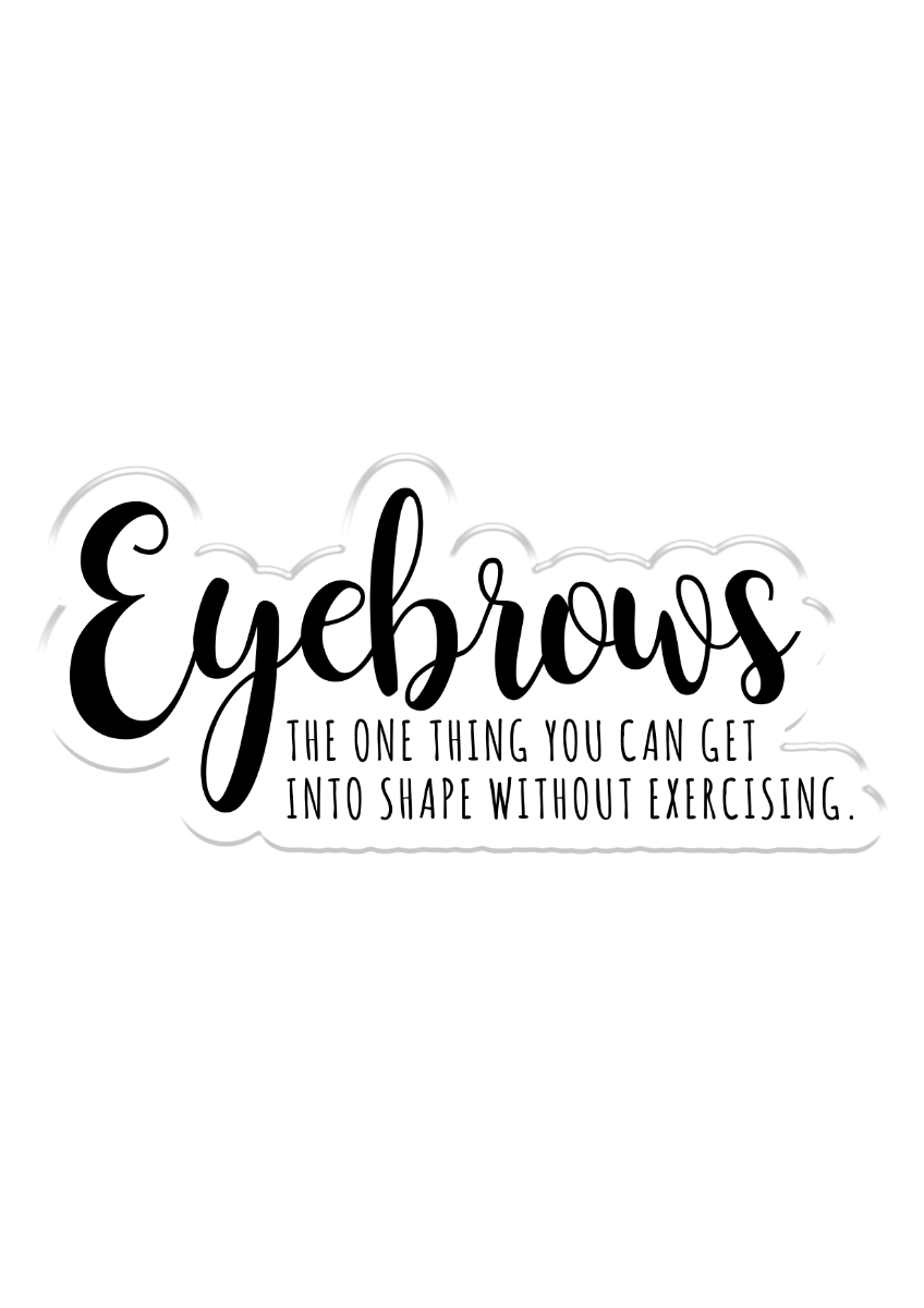 CC - Clear Acrylic Stamps - Eyebrows