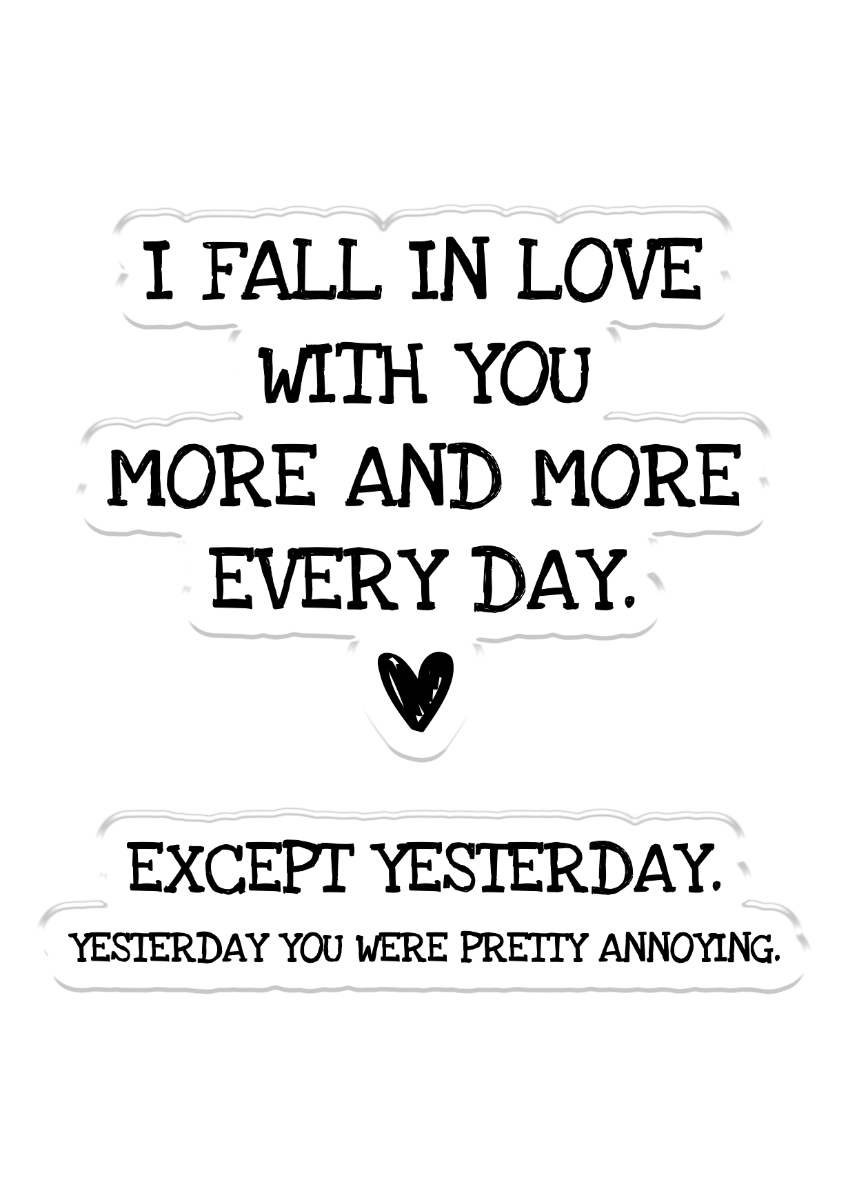 CC - Clear Acrylic Stamps - More & More Every Day