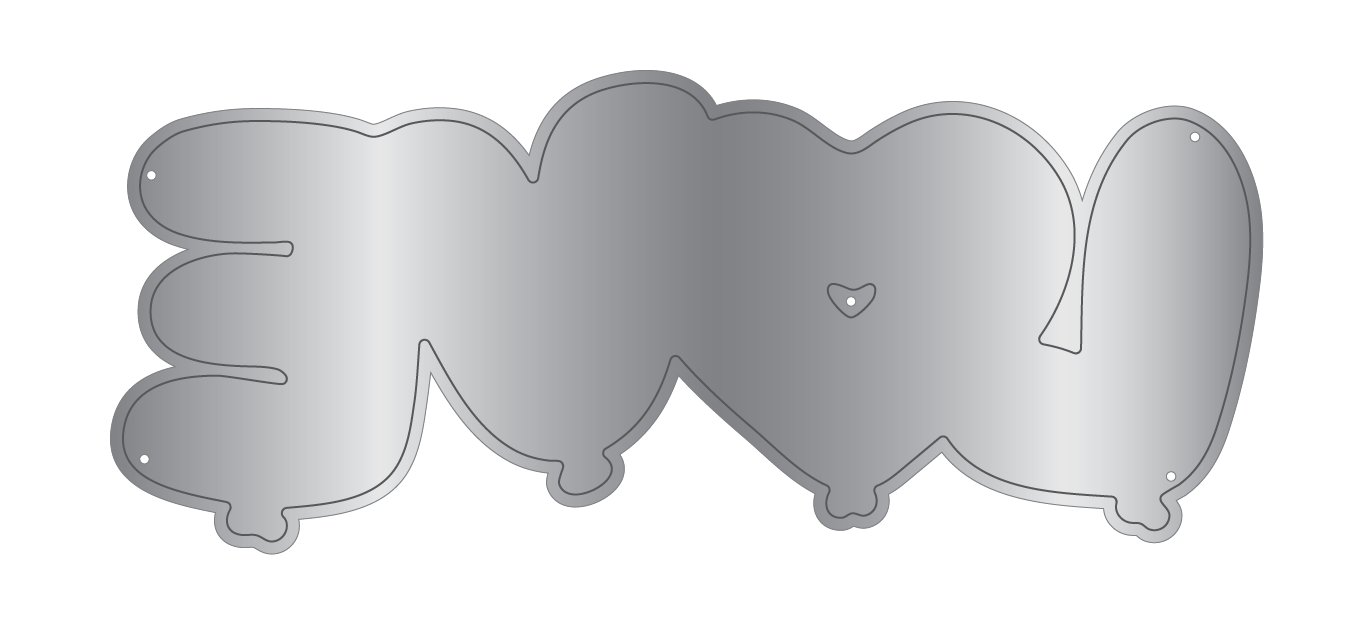 Gemini Stamp & Die Balloon Sentiments - Love