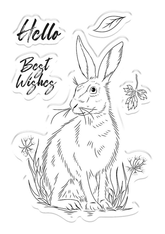 Crafters Companion Photopolymer Stamp - Meadow Hare