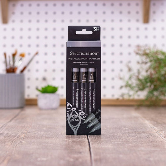 Spectrum Noir-Metallic Paint Marker (3PC) - Quicksilver