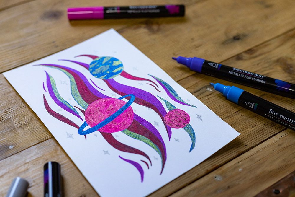 Spectrum Noir - Metallic Flip Marker - Cosmic Wonder - 6pc Set