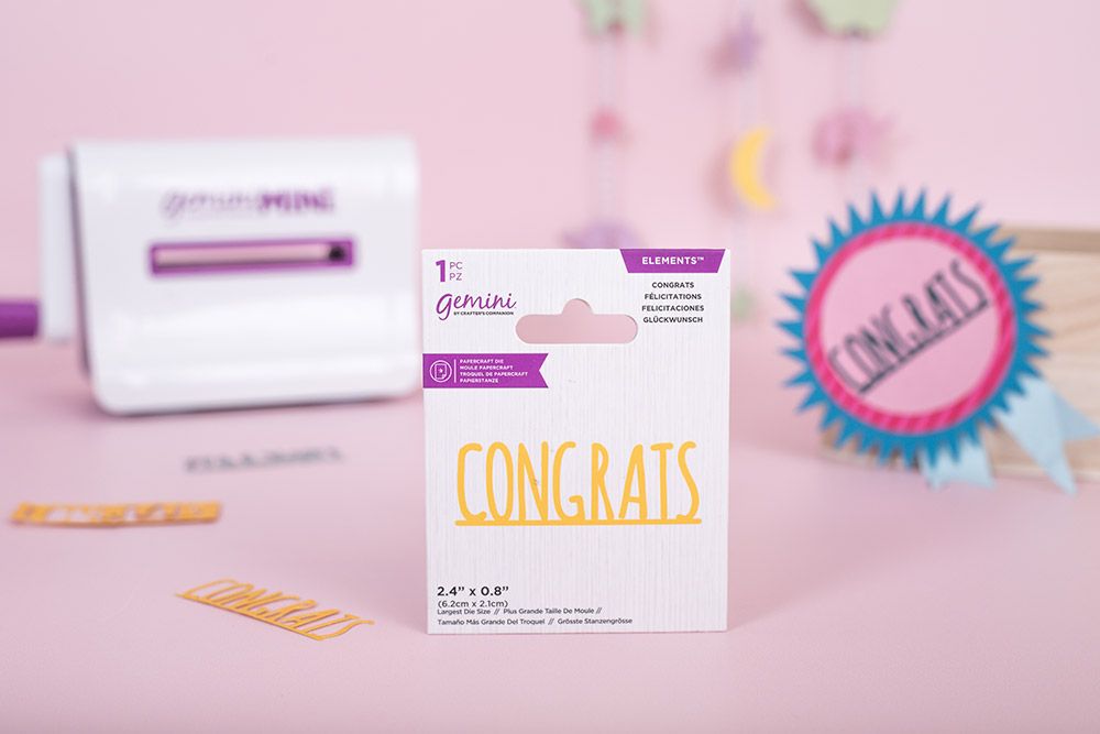 CC - Gemini Mini Die Set - Congrats - 1pc set