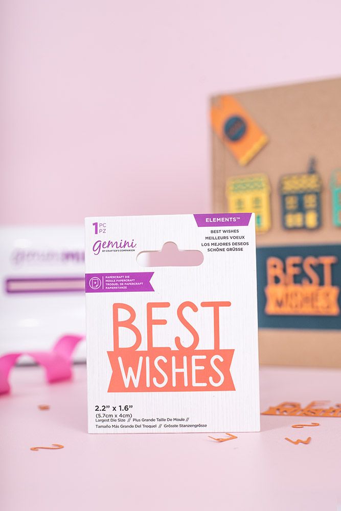 CC - Gemini Mini Die Set- Best Wishes - 1pc set